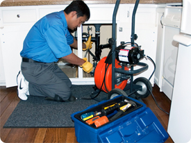 drain cleaning under sink